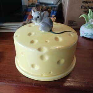 Vintage Lefton MOUSE Cheese Dish Cover (no plate)